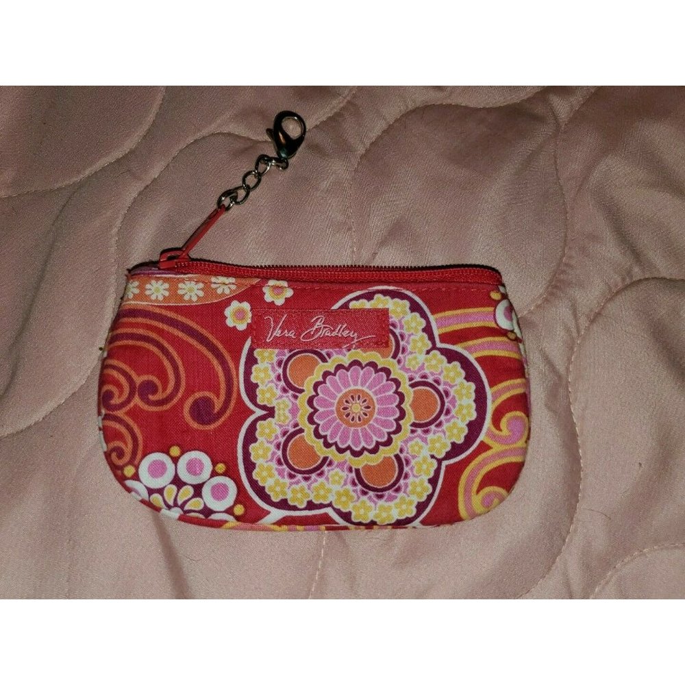 VERA BRADLEY Zip ID Case RASPBERRY FIZZ